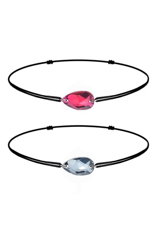 2 pulseiras - Azul e fúcsia