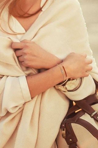 2 pulseiras banhadas a ouro fino amarelo - Aventurina