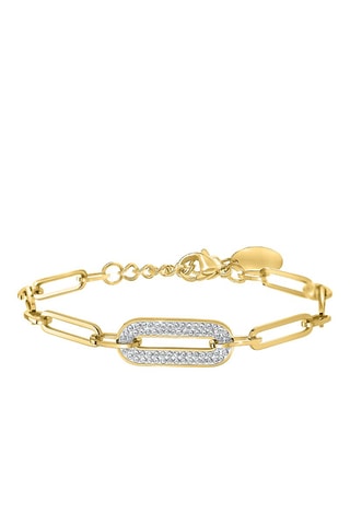 Pulseira banhada a ouro fino amarelo