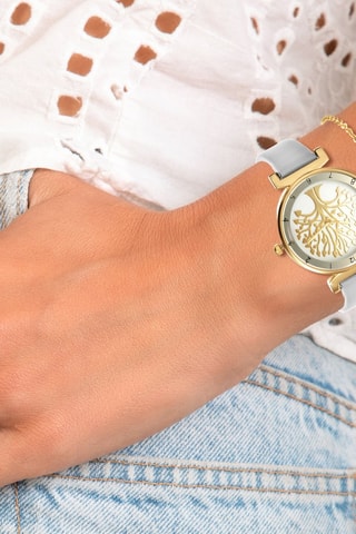 Coffret relógio de quartzo em couro sintético e pulseira