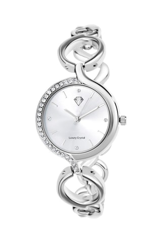 Relógio de quartzo em metal - Prateado