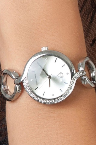 Relógio de quartzo em metal - Prateado