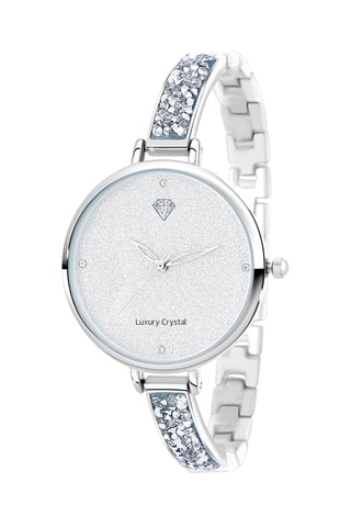 Relógio de quartzo em metal - Prateado