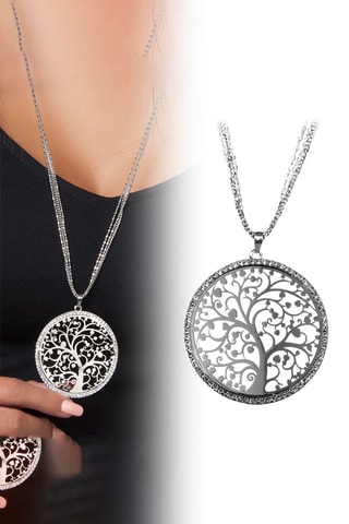 Colar comprido - Prateado