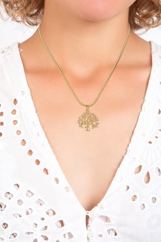 Colar banhado a ouro fino amarelo