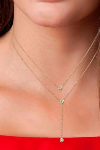 Colar banhado a ouro fino amarelo