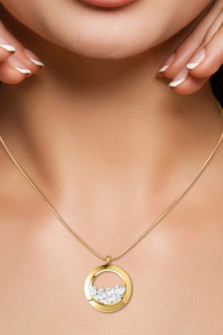 Colar banhado a ouro fino amarelo