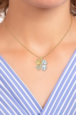 Colar - Dourado e branco