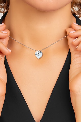 Colar com 3 pendentes - Verde e rosa