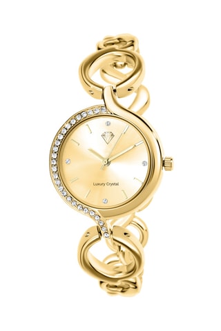 Relógio de quartzo em metal - Dourado