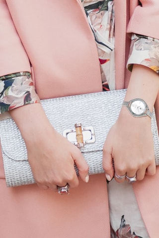 Relógio de quartzo em metal - Prateado