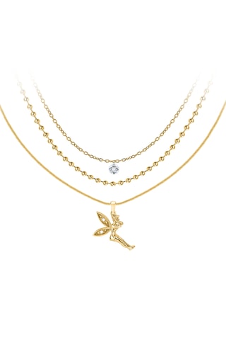 Colar folheado a ouro fino amarelo