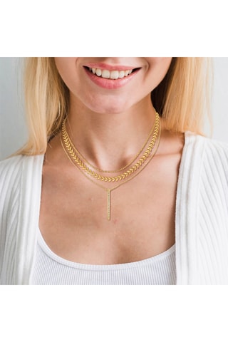 Colar folheado a ouro fino amarelo