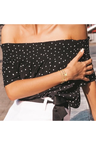 3 pulseiras - Dourado