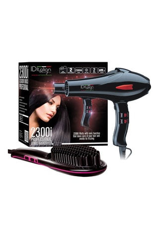 Ionische Föhn 2300 en Gladmakende Borstel