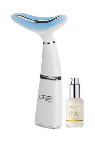 Gezichtsmodelleerder met Vibra-fototherapie-thermotherapie en Always Young Wrinkle Corrector crème