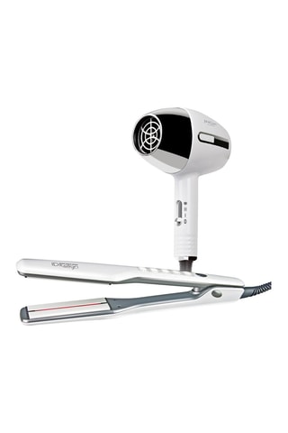 Set Föhn en Steiltang Air Compact - 2 Producten