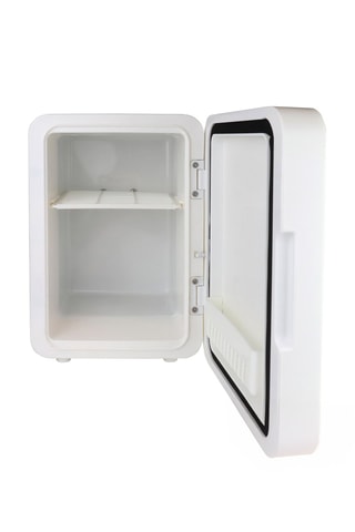 Thermo-elektrische koeler voor cosmetica met LED-spiegel.