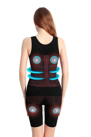 Afslankend T-shirt Infrarood - Zwart