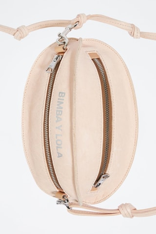 Borsa a tracolla in pelle d’agnello - Rosa