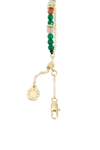 Collana - Dorato e verde