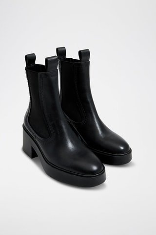 Stivaletti in pelle - Nero