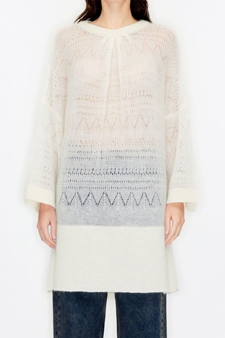 Maglia oversize in lana merino - Bianco