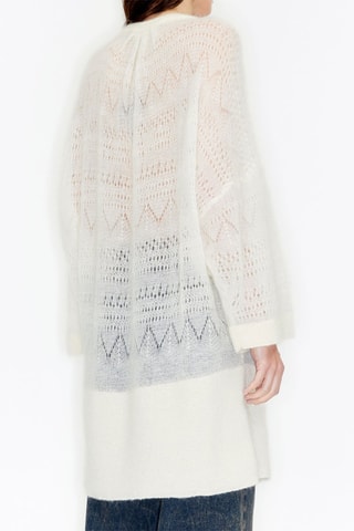 Maglia oversize in lana merino - Bianco