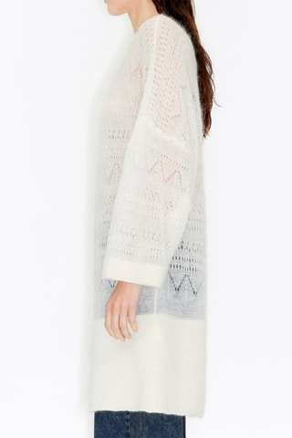 Maglia oversize in lana merino - Bianco