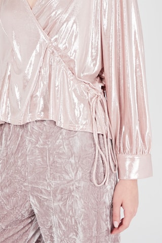 Top in velluto - Rosa