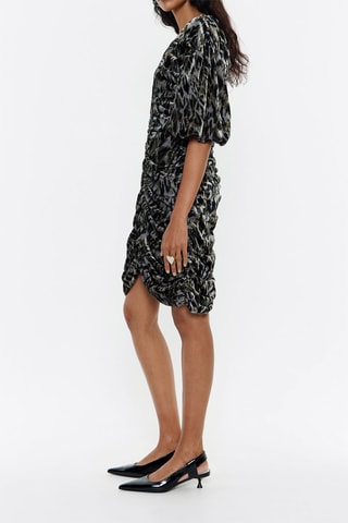 Abito corto - Grigio e nero