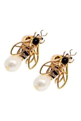 Orecchini - Dorato e bianco 