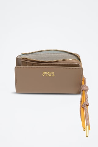 Portafoglio in pelle - Beige chiaro