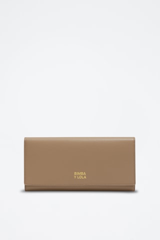 Portafoglio in pelle - Beige chiaro