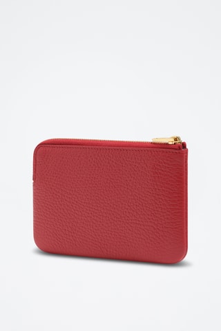 Portamonete in pelle - Rosso