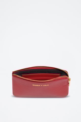 Portamonete in pelle - Rosso