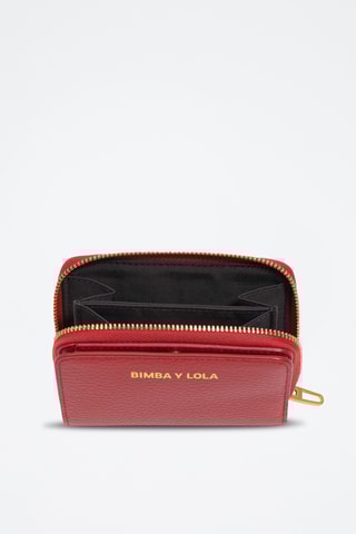 Portafoglio in pelle - Rosso