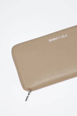 Portafoglio in pelle - Taupe