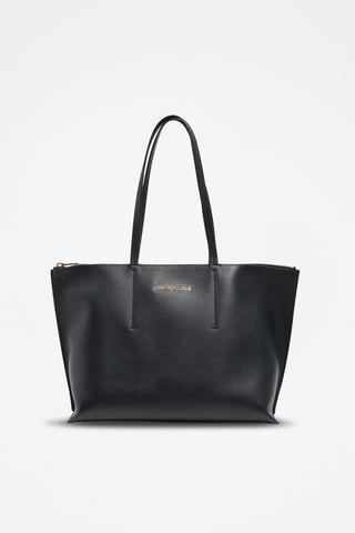Shopping bag in pelle - Nero