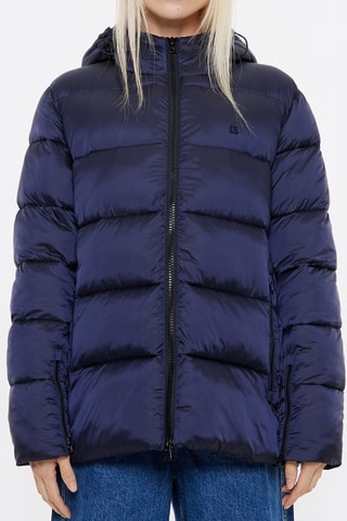 Piumino con cappuccio - Navy