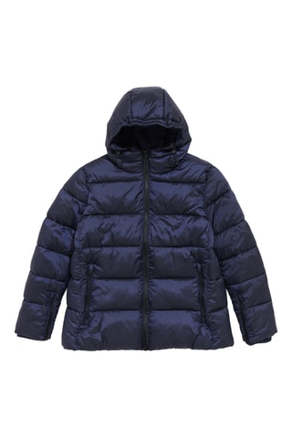 Piumino con cappuccio - Navy