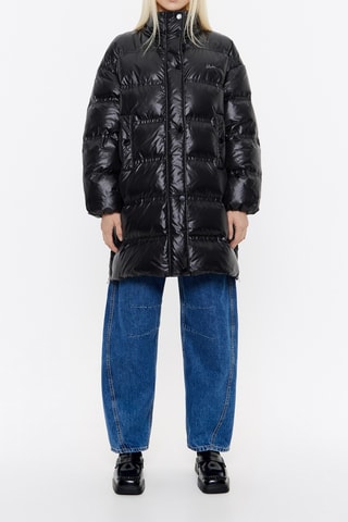 Piumino lungo - Nero