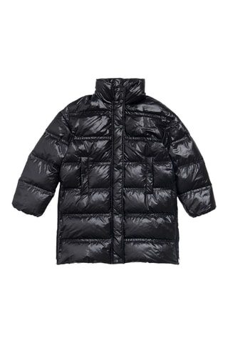 Piumino lungo - Nero