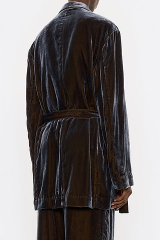 Giacca in velluto - Taupe scuro