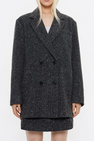 Giacca in lana - Grigio scuro melange