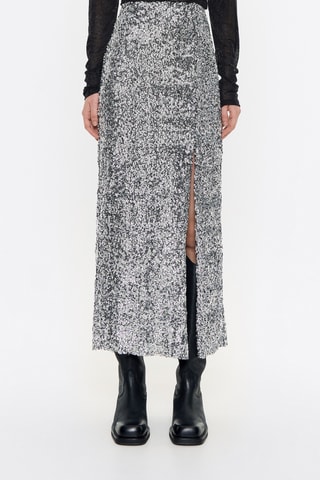 Gonna midi - Argentato