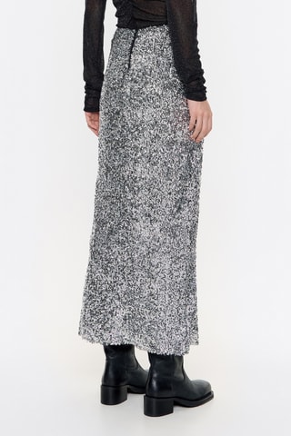 Gonna midi - Argentato