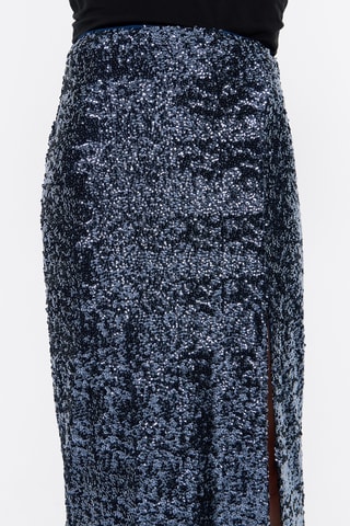 Gonna midi - Cobalto