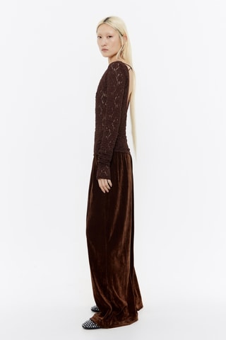 Pantaloni in velluto - Marrone