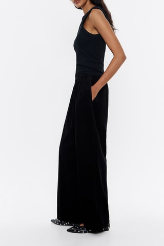 Pantaloni in velluto - Nero